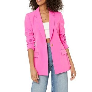 Hot Pink, Size Small, Women's Blake Long Blazer